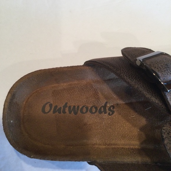 Outwoods Brown Faux Suede Thong Sandal - Picture 4 of 6